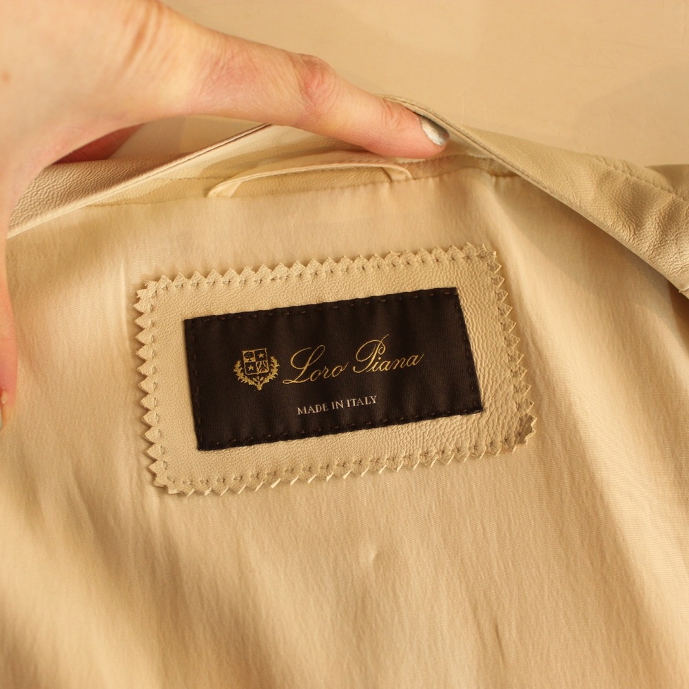 SOLD - LORO PIANA Leather Knee-Length Coat - SOLD - Picture 6 of 7